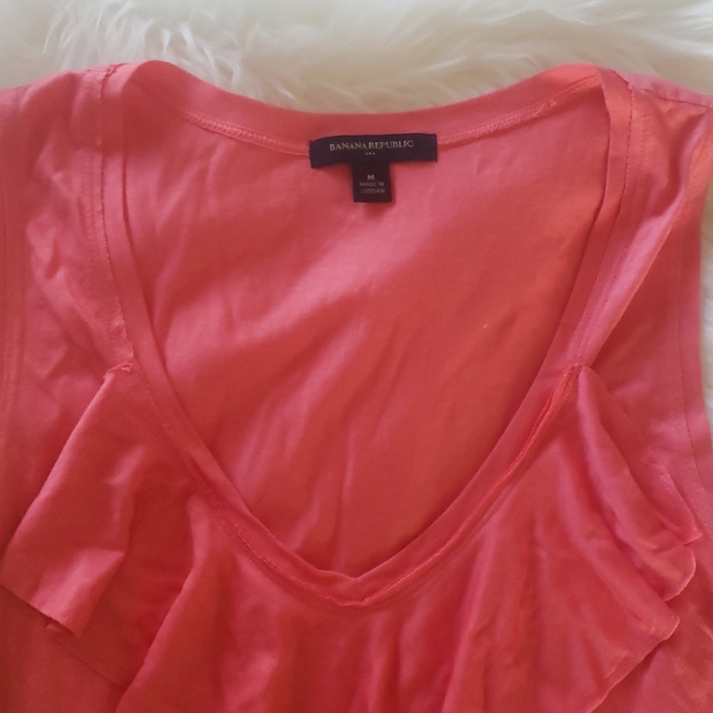 Banana Republic coral top M - Picture 2 of 3